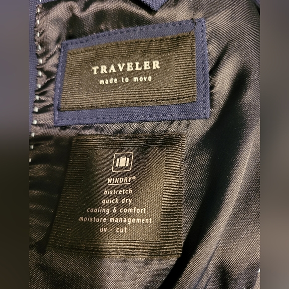 Zara Men's suit jacket navy blue size 44 US - Picture 4 of 5